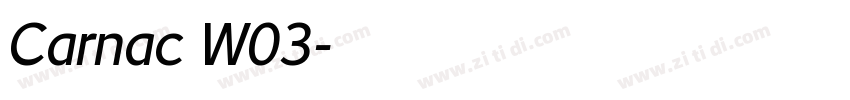 Carnac W03字体转换